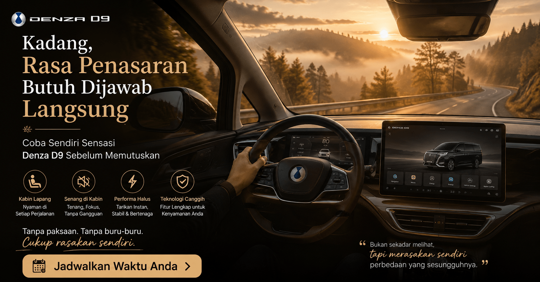 Test Drive BYD Denza D9 gratis