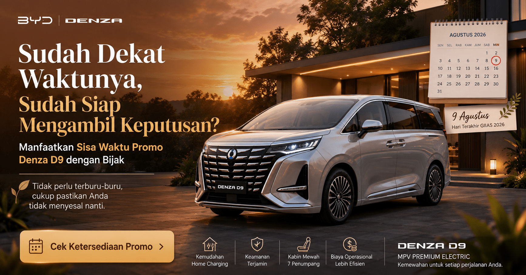 promo Denza D9 5 Agustus, Promo denza giias 2026